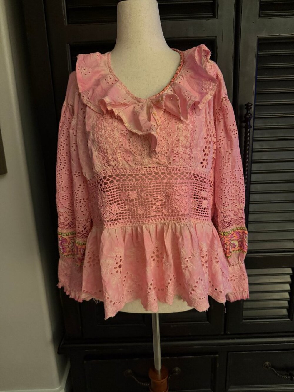 Magnolia Pearl Rose Pompadour Blouse NWT